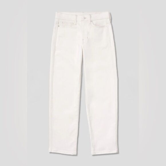 AYR The Knockout Barrel leg jeans in ivory - Picture 6 of 10
